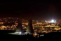 February: Night view from Meadowhall Road, Rotherham side