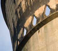 March: Close up view of the north tower
