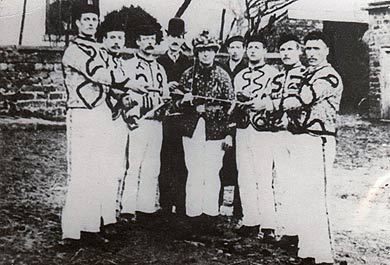 +right Grenoside Sword Dancers, circa 1895